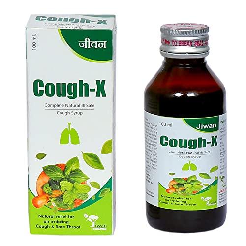 JIWAN AYURVED Ayurvedic Cough-X Syrup (Cough & Sore Throat) 100 ml.