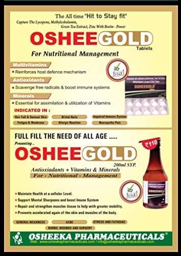 OSHEEKA PHARMACEUTICALS OSHEEKA Osheekagold Antioxydant Multivitamins Multiminerals Tablets For Nutritional Management (Pack of 6)