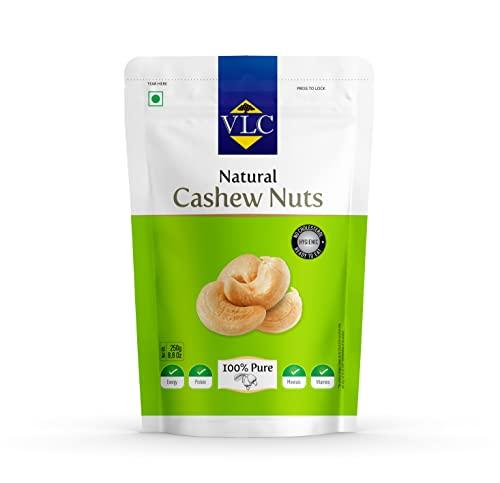 VLC Natural Unroasted Premium Large Size Cashews W240 Grade 250gms
