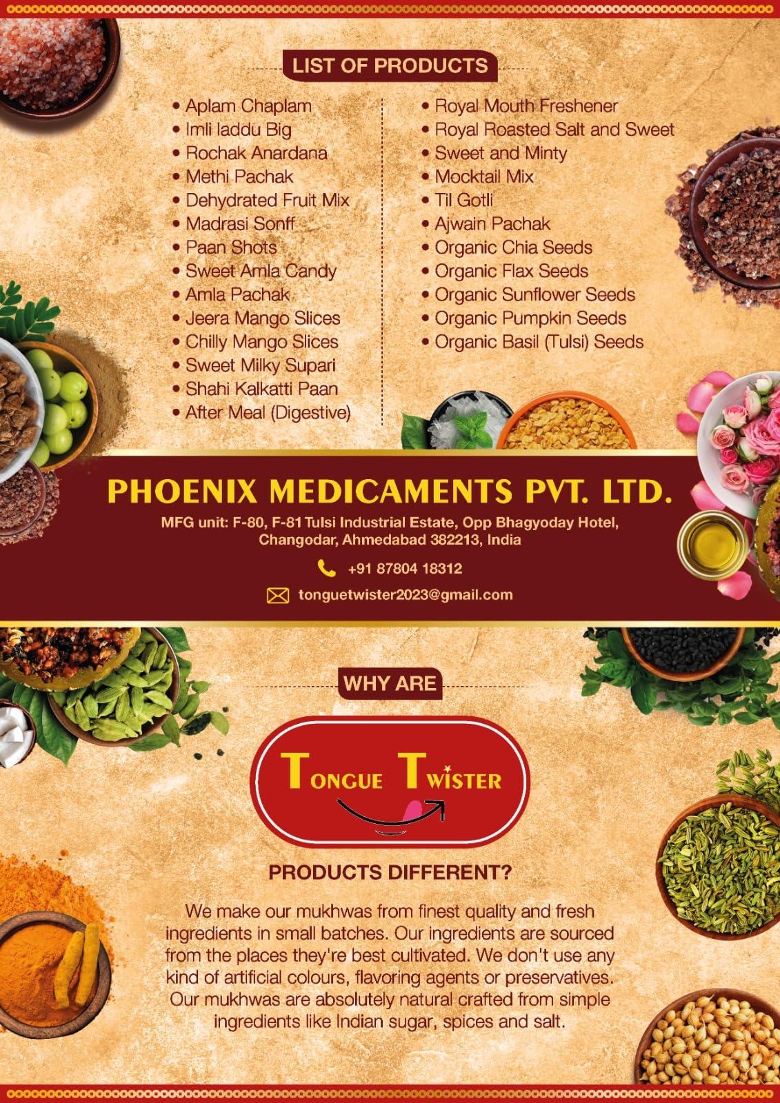 Generic Tongue Twister Til Gotli Mukhwas 200g | Sesame & Mango Seeds Mouth Freshener | Digestive | After-Meal Snack