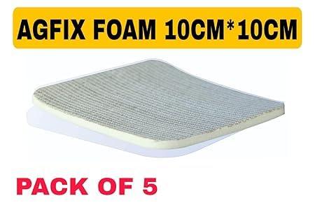 Generic AgFix Form Hydrophilic Silver Pad ABSORBENT SILVER DRESSING Size: 10 x 10 cm ANTIMICROBIAL & LOW ADHERENCE (Pack of 5)