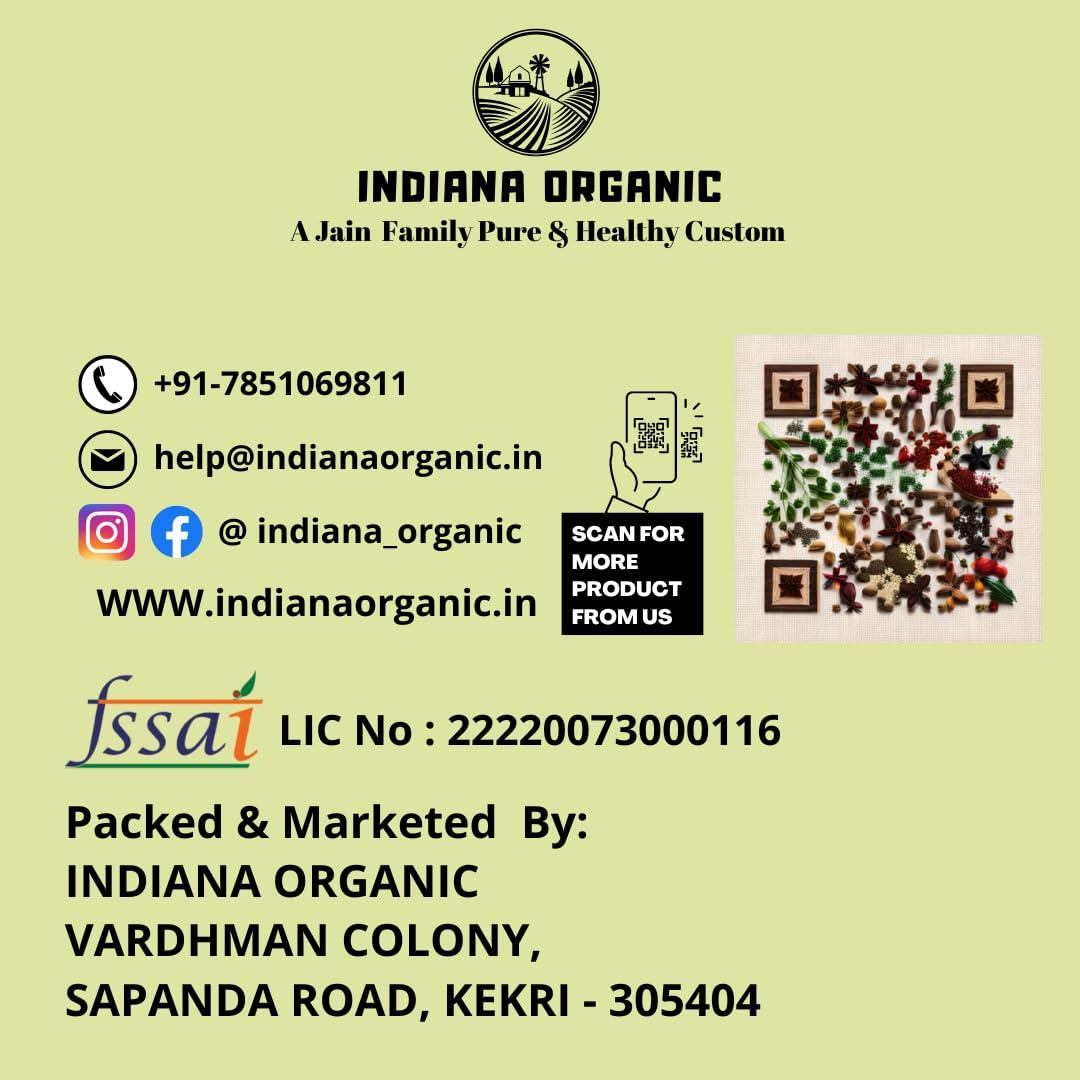INDIANA ORGANIC Indiana Organic Bura Sugar, Tagar Powder, Jaipur style Authentic bUra - 400 Grams