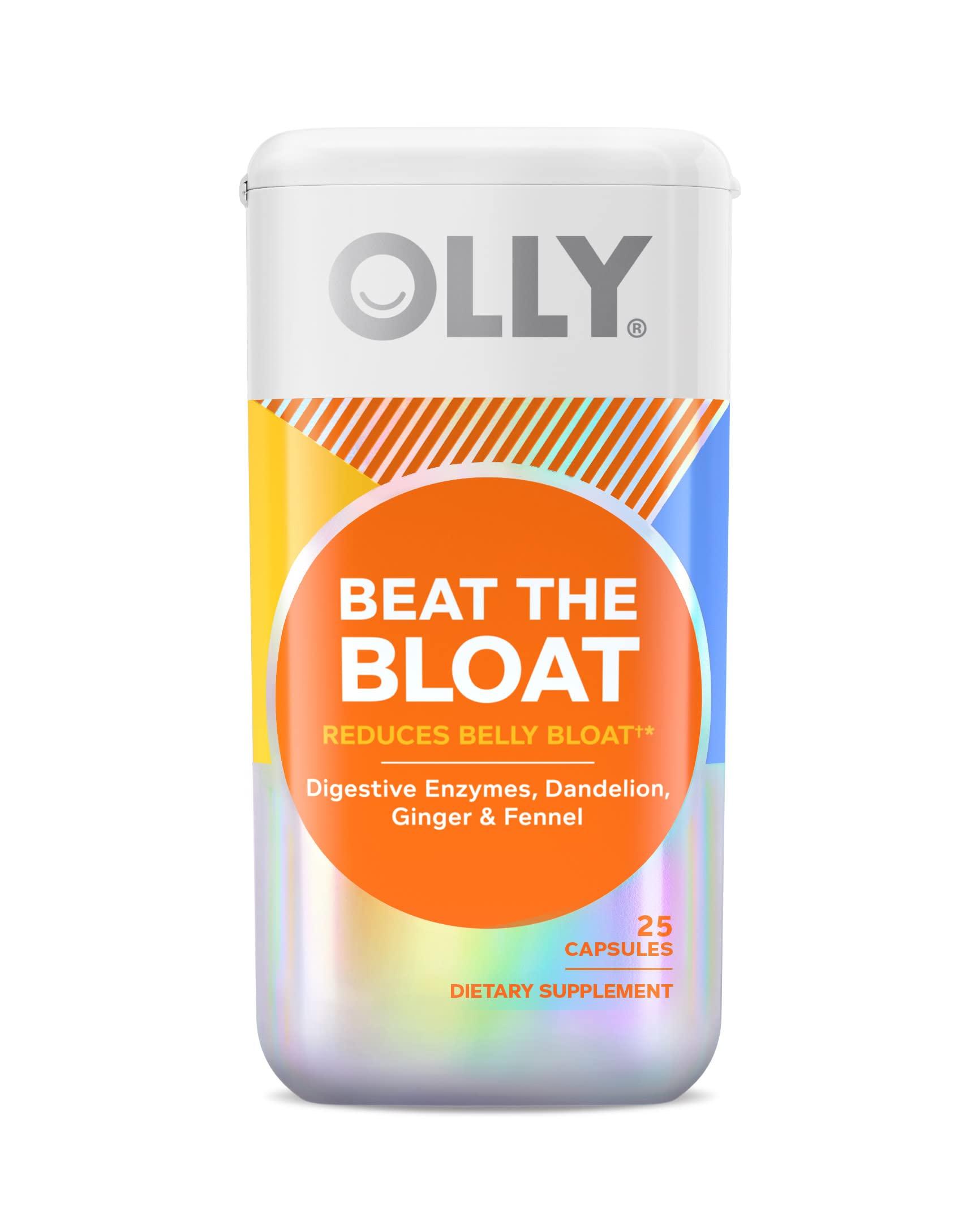 OLLY Olly Beat The Bloat Reduces Belly Bloat, 25 Capsules