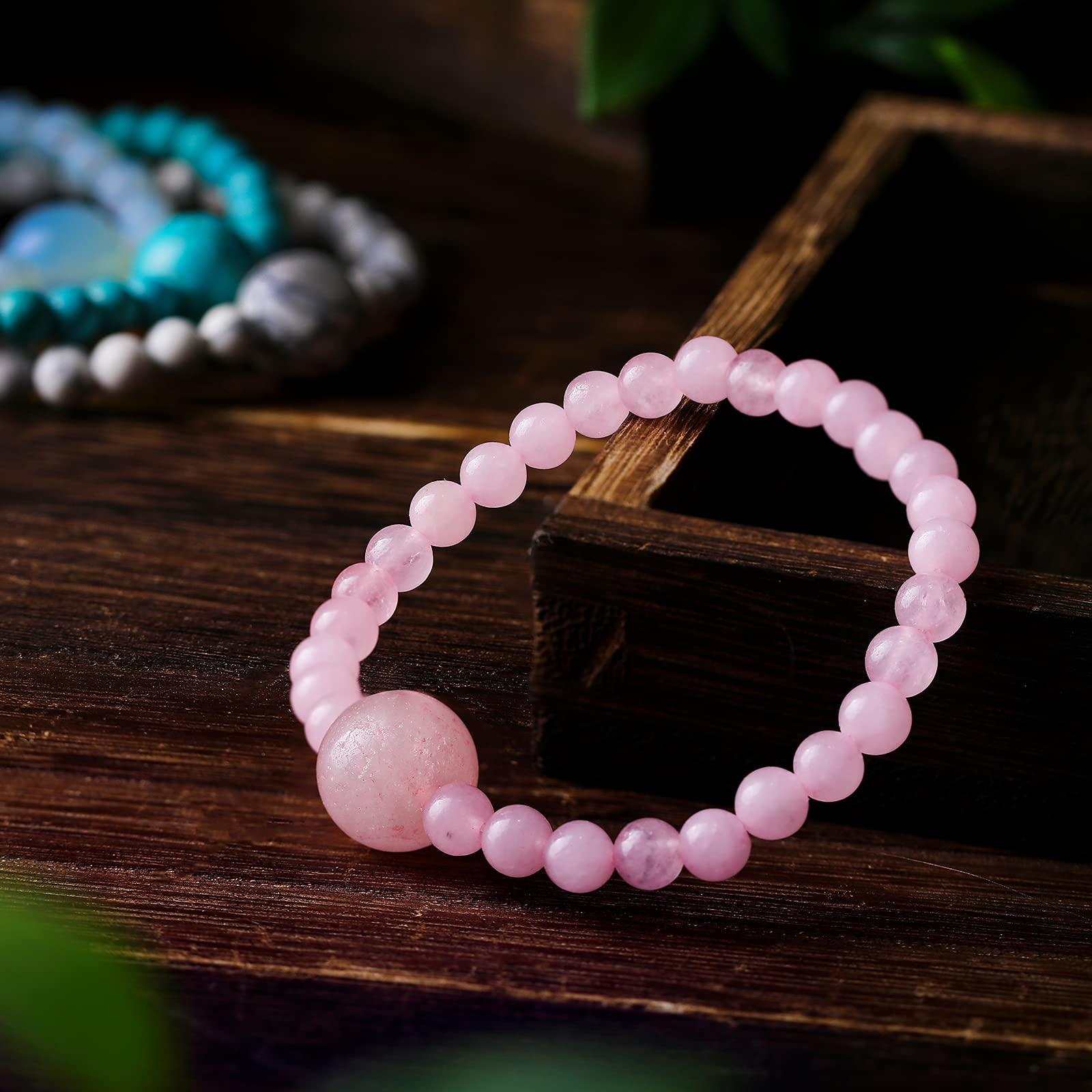 Jadive Jadive 4 x Anti-Nausea Bracelets for Motion Sickness Adjustable Movement Bands for Morning Sickness, Car Sickness, Travel Sickness (Simple Style), 4 Unit (Lot de 1), Stone