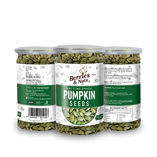 Berries And Nuts Berries And Nuts Pumpkin, Sunflower, Chia & Salted Flax Seeds Combo | Pumpkin Seeds 200 Grams, Sunflower Seeds 200 Grams Chia Seeds 250 Grams & Saled Flax Seeds 200 Grams