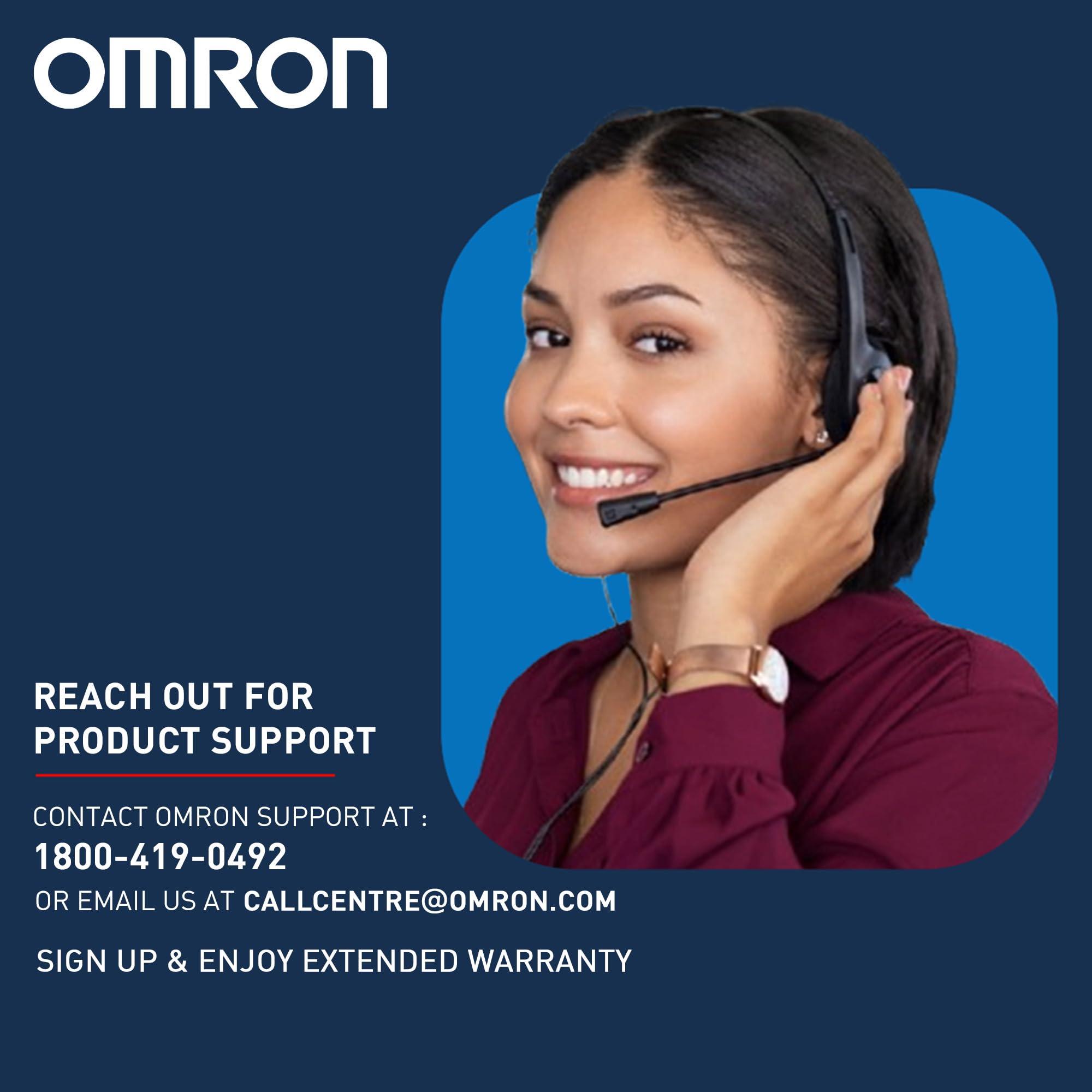 Omron Omron HEM 7124 Fully Automatic Digital Blood Pressure Monitor with Intellisense Technology For Most Accurate Measurement, White and Blue