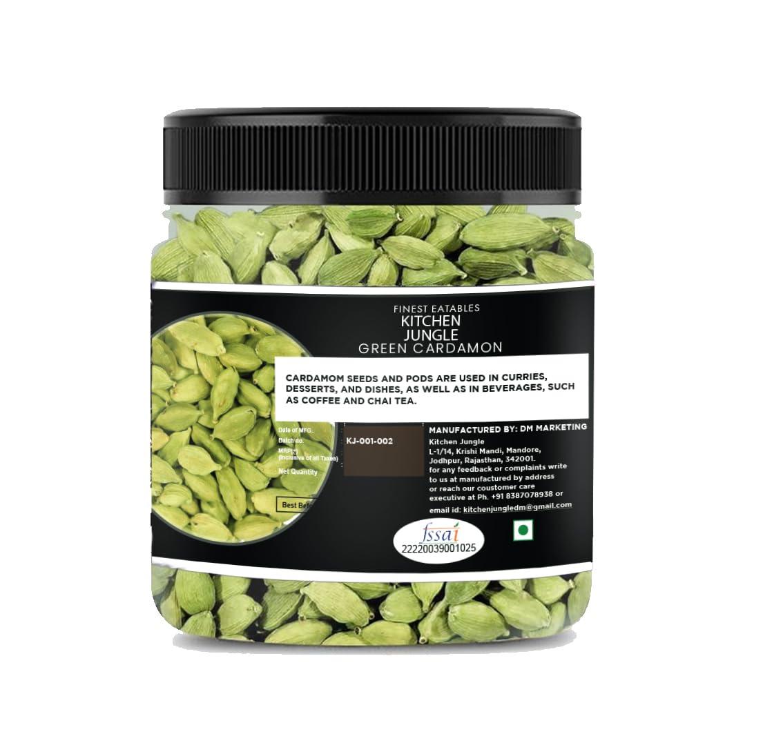 Kitchen Jungle Kitchen Jungle Cardamom Green, Elaichi 100 gm Bold 8 mm pack of 2
