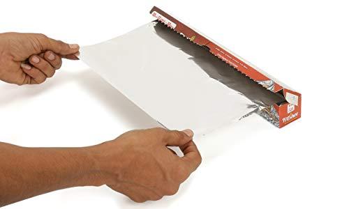 Freshee Freshee 50gm Aluminium Silver Kitchen Foil Roll Paper Pack of 3, 11 Micron Thick, Food wrap, Disposable, Food Parcel, Fresh Food