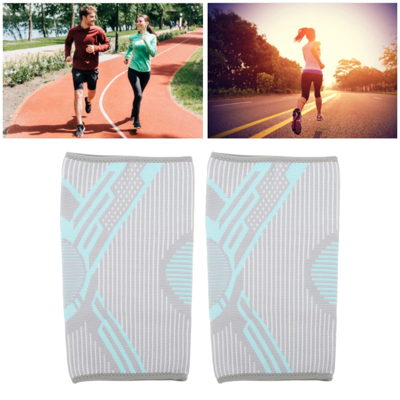 UBERSWEET UBERSWEET Knee Support Set, Non Slip Elastic 1 Pair Knee Brace for Cycling (Blue)