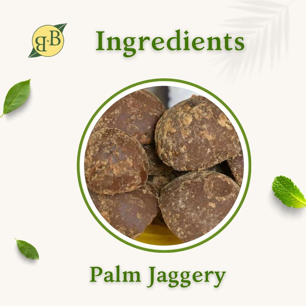 B&B Organics B&B Organics Palm Jaggery(karupatti) , 500 g