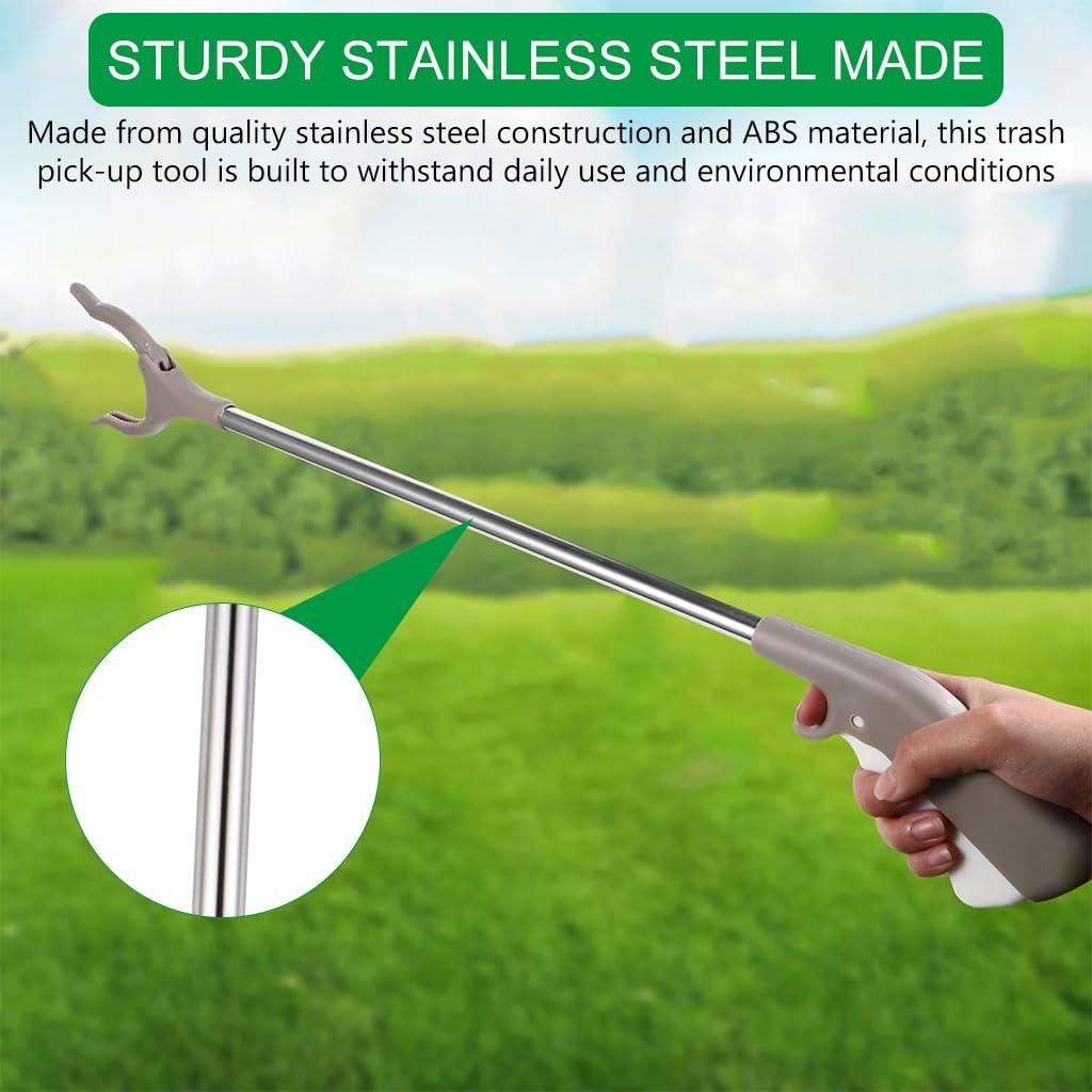 HASTHIP HASTHIP 33\'\' Waste Grabber Reacher Tool With Easy to Squeeze and Grip Handle for Litter Pick Trash Pick Up, Grabber Claw Pick Up Reacher Tool Assistaive Device for Elderly