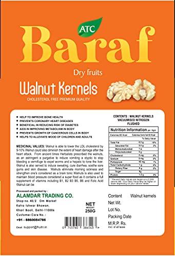 Fruitri Fruitri Baraf Kashmiri Walnut Kernels, White Akhrot Giri, 250g