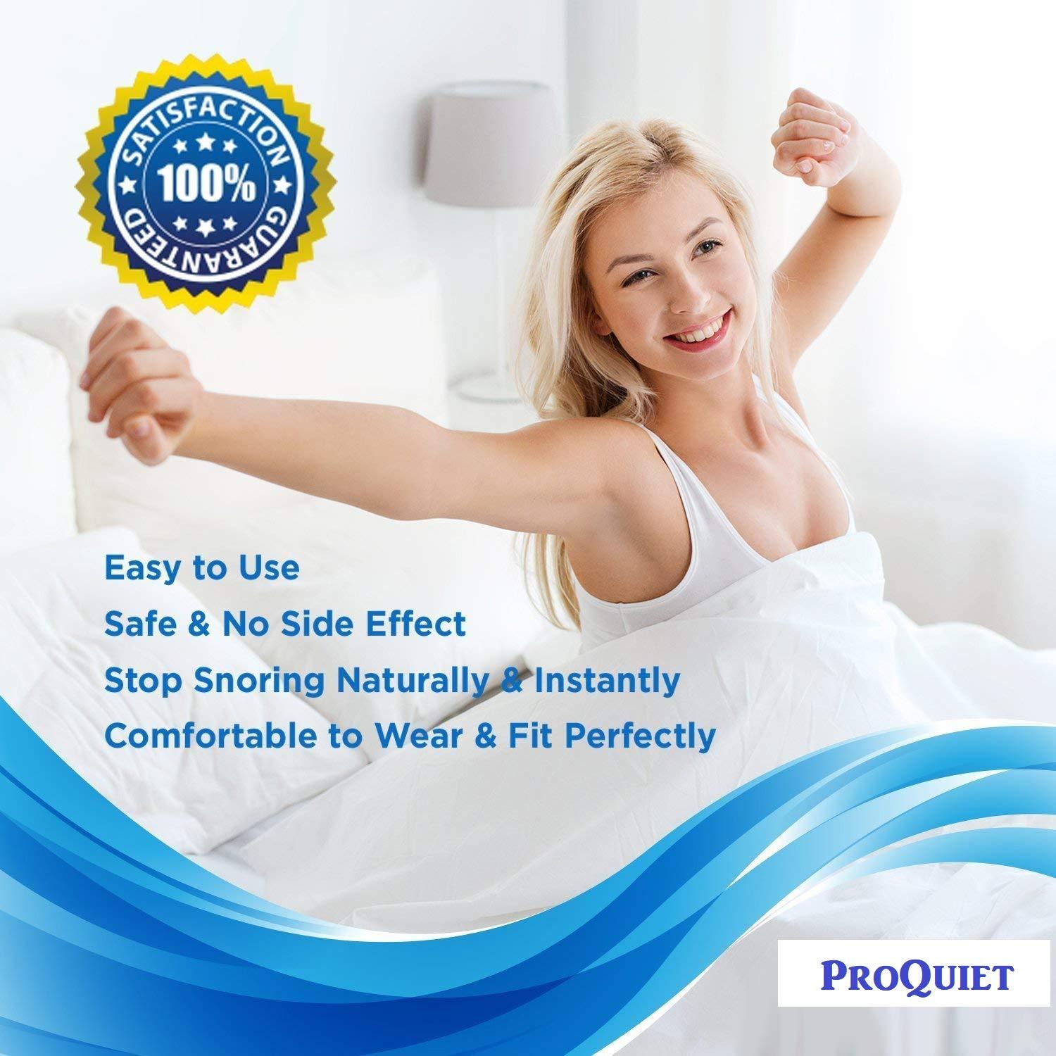 ProQuiet ProQuiet 8 Pairs of Anti Snore Devices For Men & Women Stop Snoring Nose Cones 4 Sizes(S, M, L, XL)