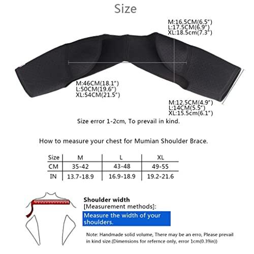 Generic Neoprene Double Shoulder Protector Brace Support Strap Wrap Belt Band Black