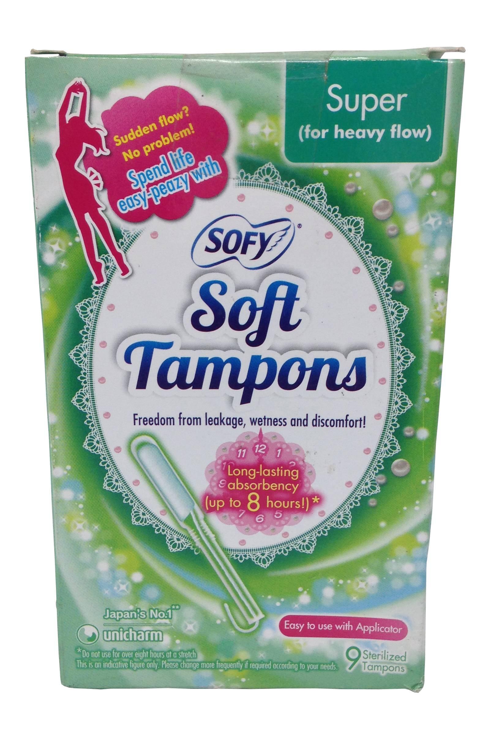 Sofy Sofy Tampons - Super (for Heavy Flow), 9 Pieces Box
