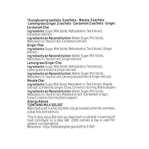 GnB GRANULES n BEANS GnB GRANULES n BEANS Assorted Chai Instant Tea Premix - (10 Sachet X 14 Gram = 140 Gram) (Pack Of 2) (Cardamom, Ginger, Lemongrass Ginger, Masala)