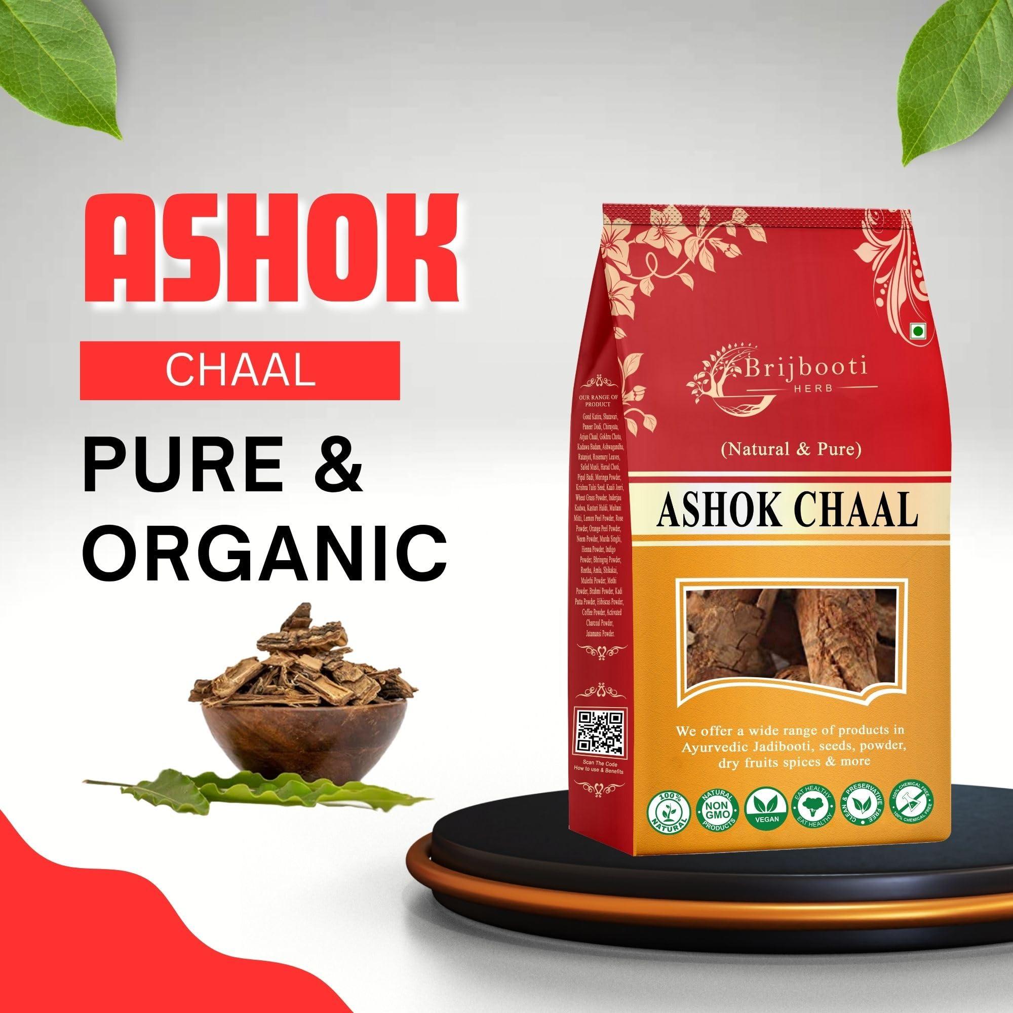 BrijBooti BrijBooti Ashok Chaal 100 Gr - Ashoka Bark - Saraca Ashoka Bark - Ashok Tree Bark