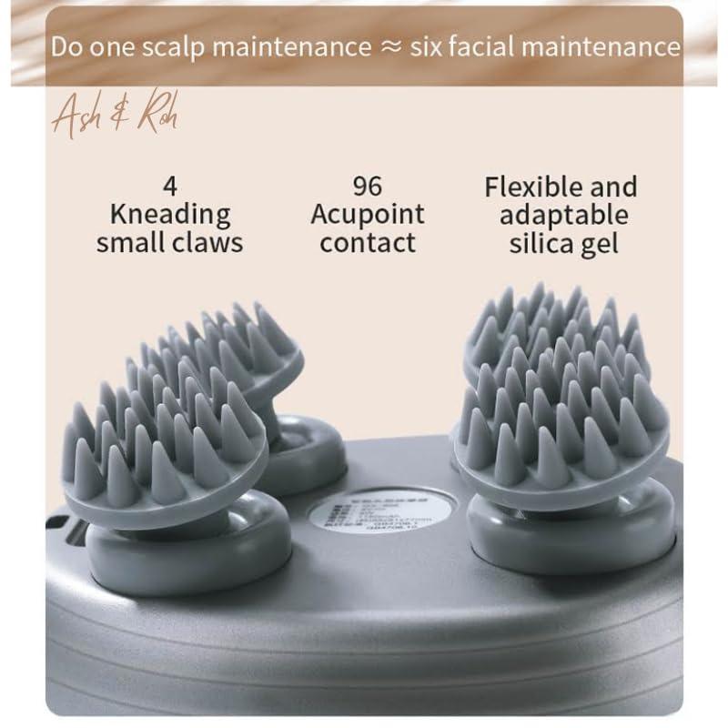 Ash & Roh Ash & Roh Electric Scalp Massager,Massager for Cat with 4 Massage Claws,Waterproof Portable Head Massager,Hair Growth Waterproof Body Massager for Pet Head Massage (green gold head massager)