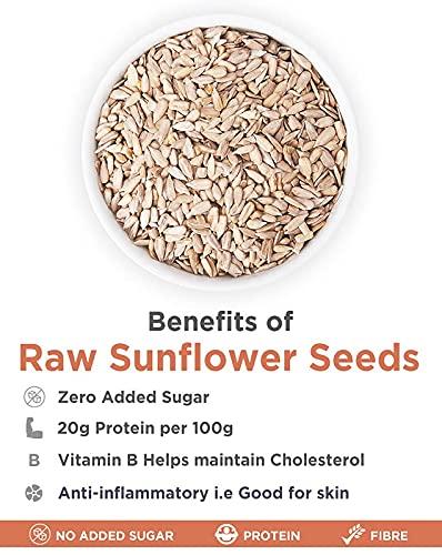 GreenFinity GreenFinity Sunflower Seeds | Surajmukhi Ke Beej Raw Sunflower Seeds for Eating, Healthy Seeds, Protein & Fiber Rich Superfood - 1KG