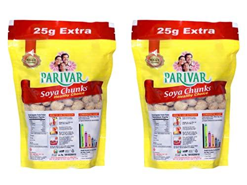 PARIVAR PARIVAR Brand SOYA Chunks High Protein and Pure Vegetarian (450g) (Pack of 2)
