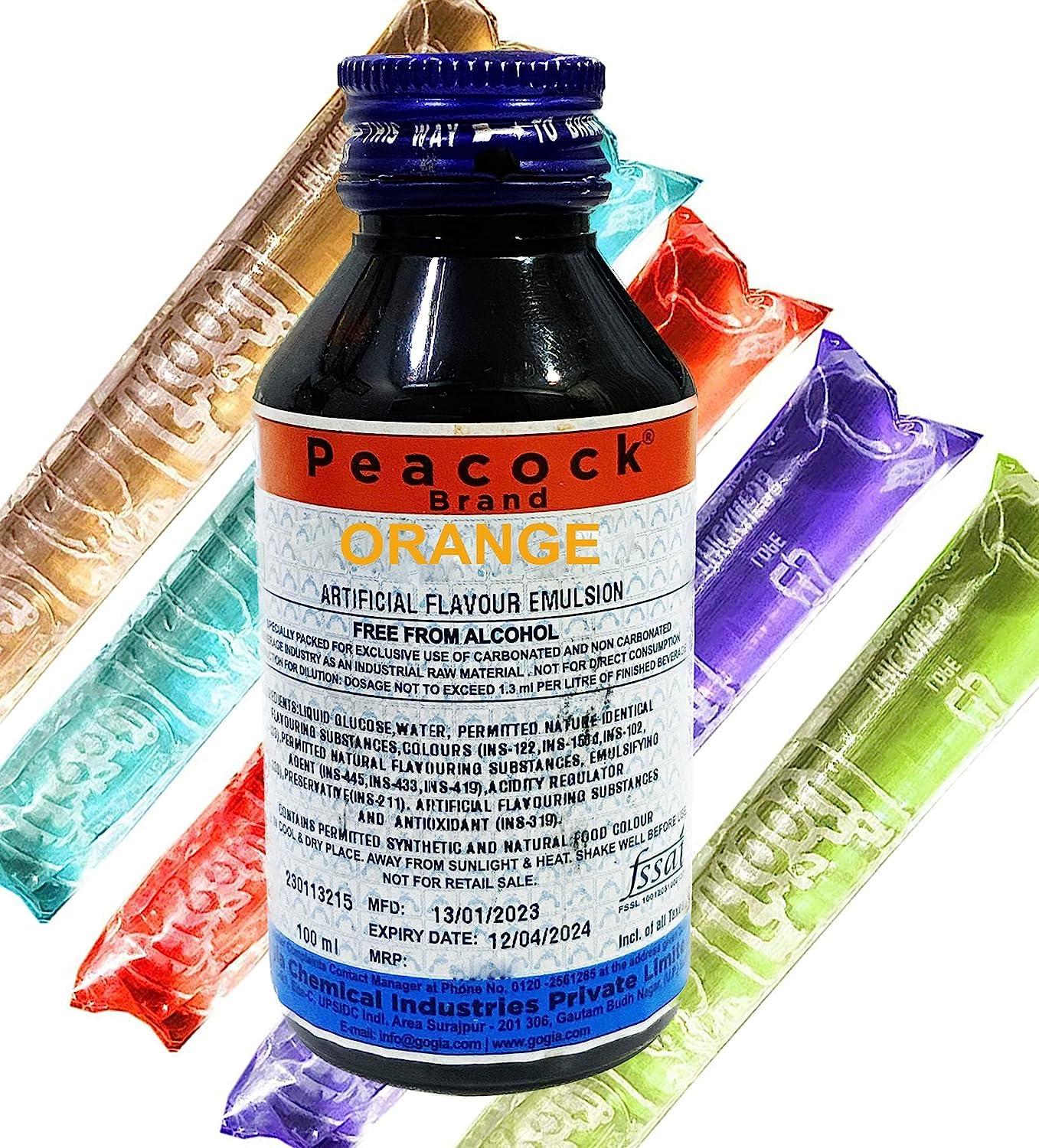 Awadh Pepcee Pepsi Making Flavour Combo of Mango, Orange, Kala Khatta Flavour Essence 100 ML Each Essence Making pepsi chuski and Ice Creams Liquid Food Essence (Pack of 3)