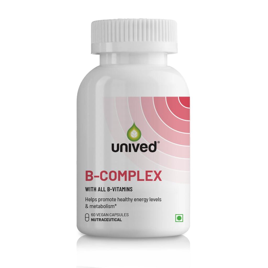 Unived Unived Wholefood Natural B-Complex | Raw B-Vitamins | 100% Natural & Vegan | One Month Supply