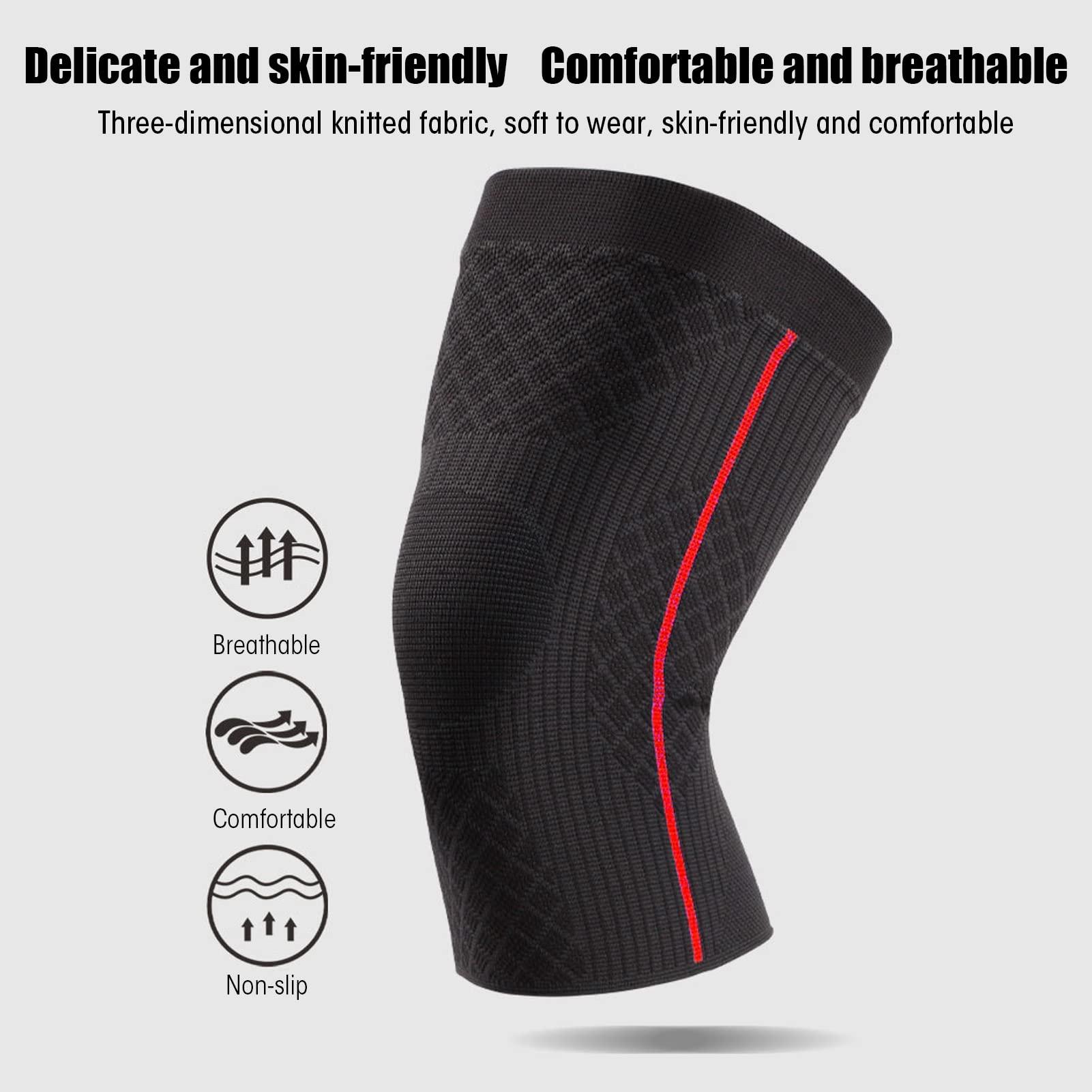 Ironctic Knee Support Brace, Knee Brace Soft for Jogging for Pain Relief for Running(S)