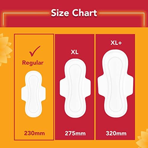 NIINE NIINE Dry Comfort Regular Sanitary Napkins for women, (Pack of 4) 72 Pads