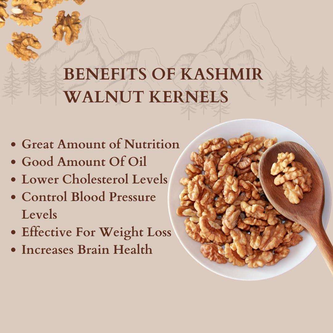 CRIMSON Akhrot Giri |Kashmiri Walnut Kernels | Kashmir Walnut kernels without shell | Crimson Kashmiri Walnut Kernels 1600g