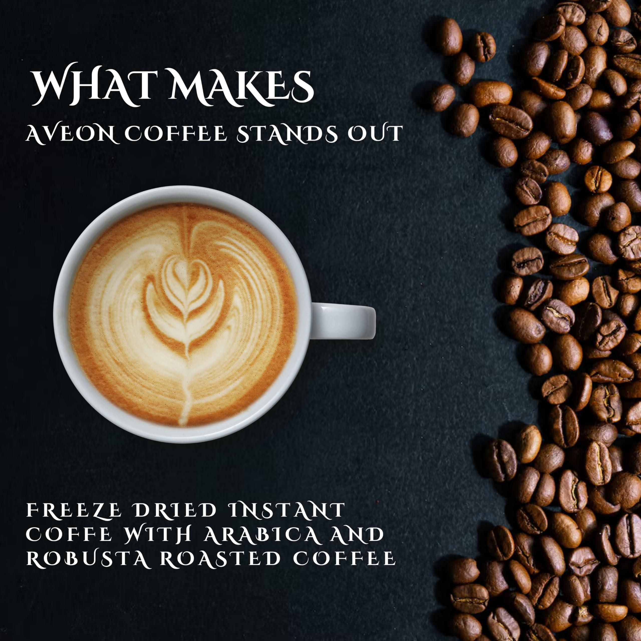 Aveon Cafe Aveon Caf Royale Instant Coffee - 50g Jar | Premium Freeze-Dried Coffee | 100% Coffee Perfection with Arabica and Robusta - 50g