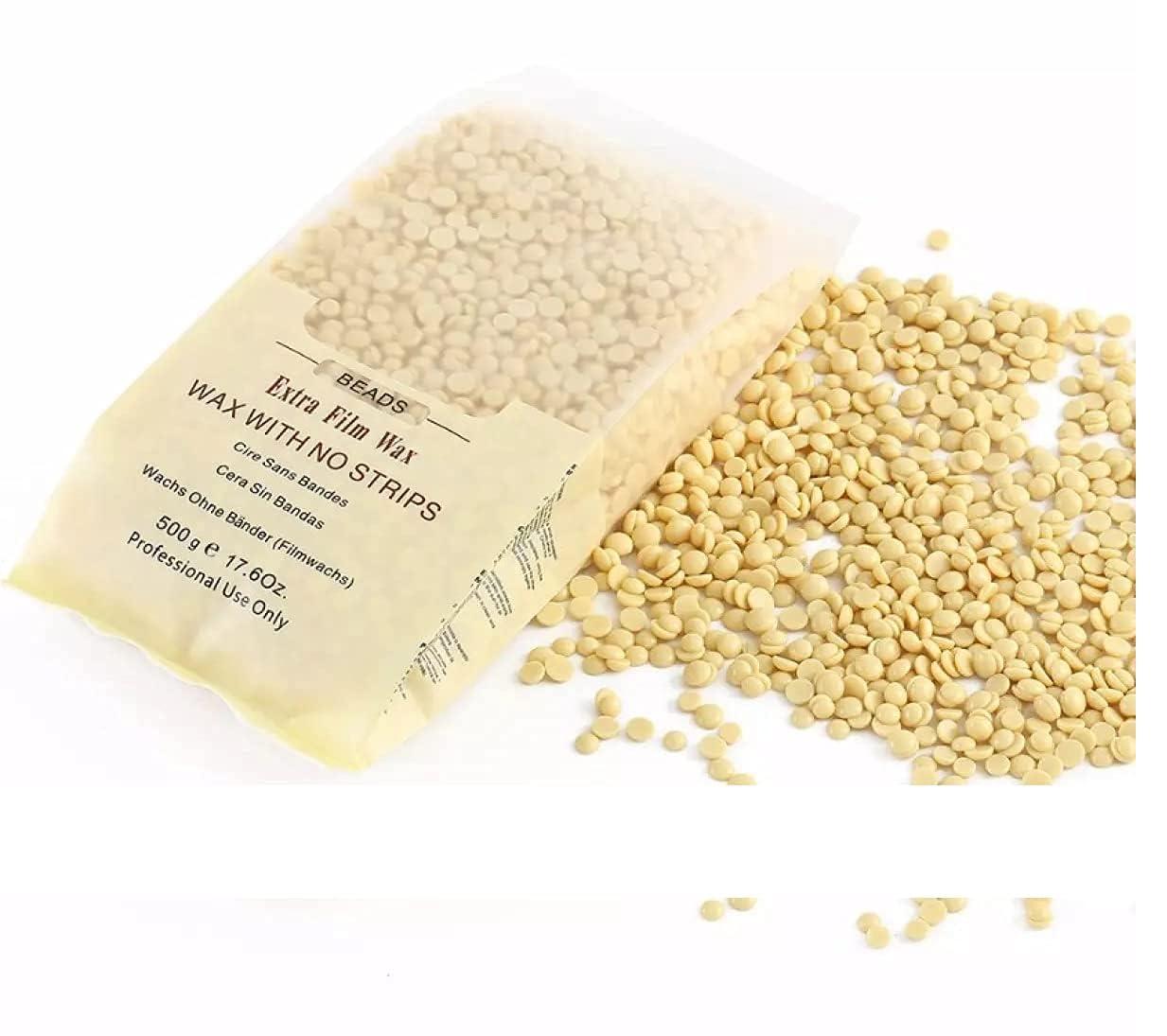 MKSL MKSL Hard Beans Wax With Wooden Stick For Full Body Hair Removal Wax (500 G) Multicolor, Women