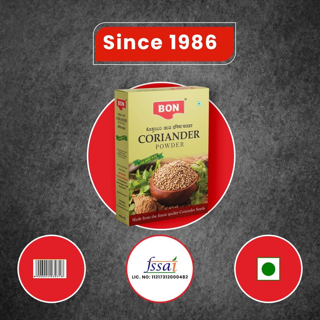 BON BON Coriander Powder, 100g, Pack of 4