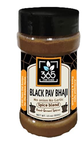 365 STORE TO DOOR 365 STORE TO DOOR Indian Spice - Jain Black Pav Bhaji Masala, 100 gm. | Homemade Powdered | for Healthy Cooking | Ready to use | All Seasonings Spices | Pure & Hygiene | Spice Mix – Pack of 1