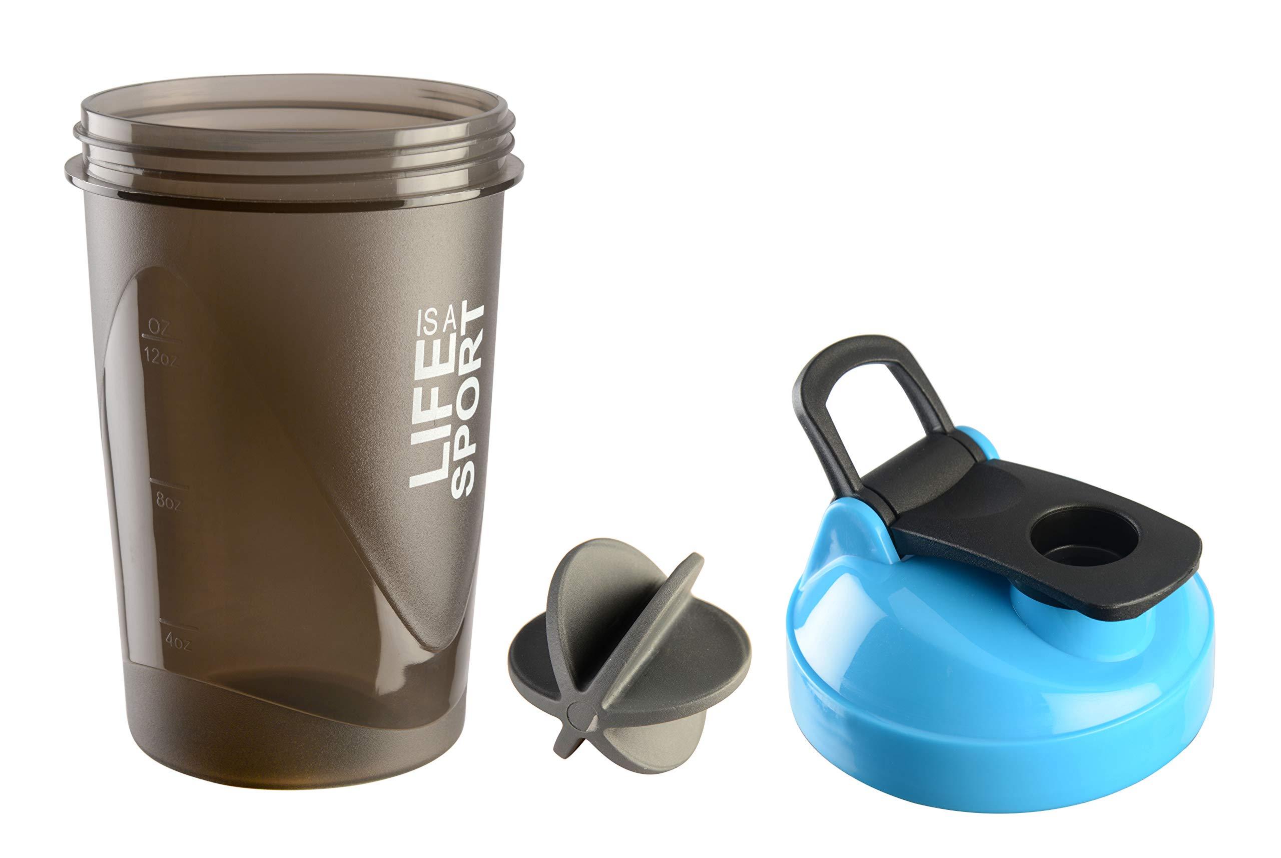 HAANS HAANS Fuel Sports Protein Shaker Bottle 500 ML, Blue