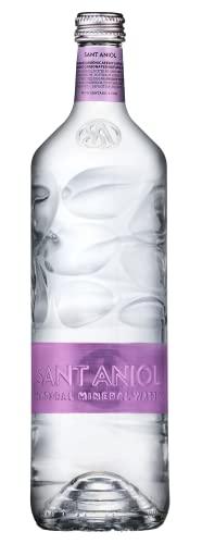 Sant Aniol Sant Aniol Sparkling Carbonated Natural Mineral Water | Pack of 4 | 750ml Glass Bottle | Volcanic Sparkling Alkaline Water | Sourced from Spain