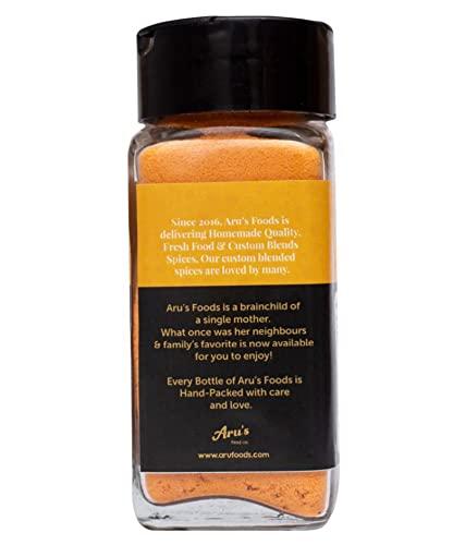 Aru's Food Co. Aru's Tasty Cheesy Seasoning (Perfect for Pop Corn, Pasta, Fries Seasoning | Dairy-Free | Vegan| 65g (Pack of 2)