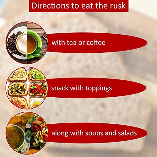 Nutribee Nutribee 100% Whole Wheat Atta Rusk - Chilli Garlic | Refined Sugar-Free | Healthy Diet Toast | No Maida and Sugar | No Preservatives | 1.68kg