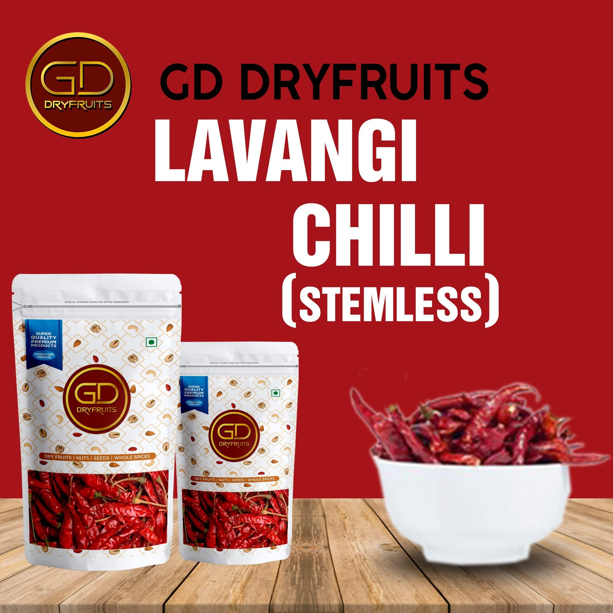 GD Dryfruit GD Dryfruit Dry Lavangi Chilli Whole (Stemless ) 400gm