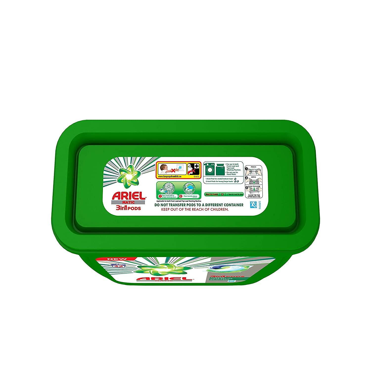 Ariel Ariel Matic 3in1 PODs Liquid Detergent Pack 32 Count for Both Front Load and Top Load Washing Machines