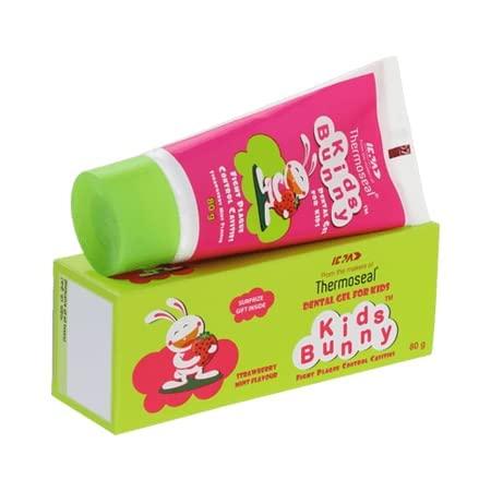 INDIA Icpa KIDS Bunny Gel for Kids 500 ppm Flouride 80gm (Pack of 2) Anti-Cavity Easy & comfortable dental floss
