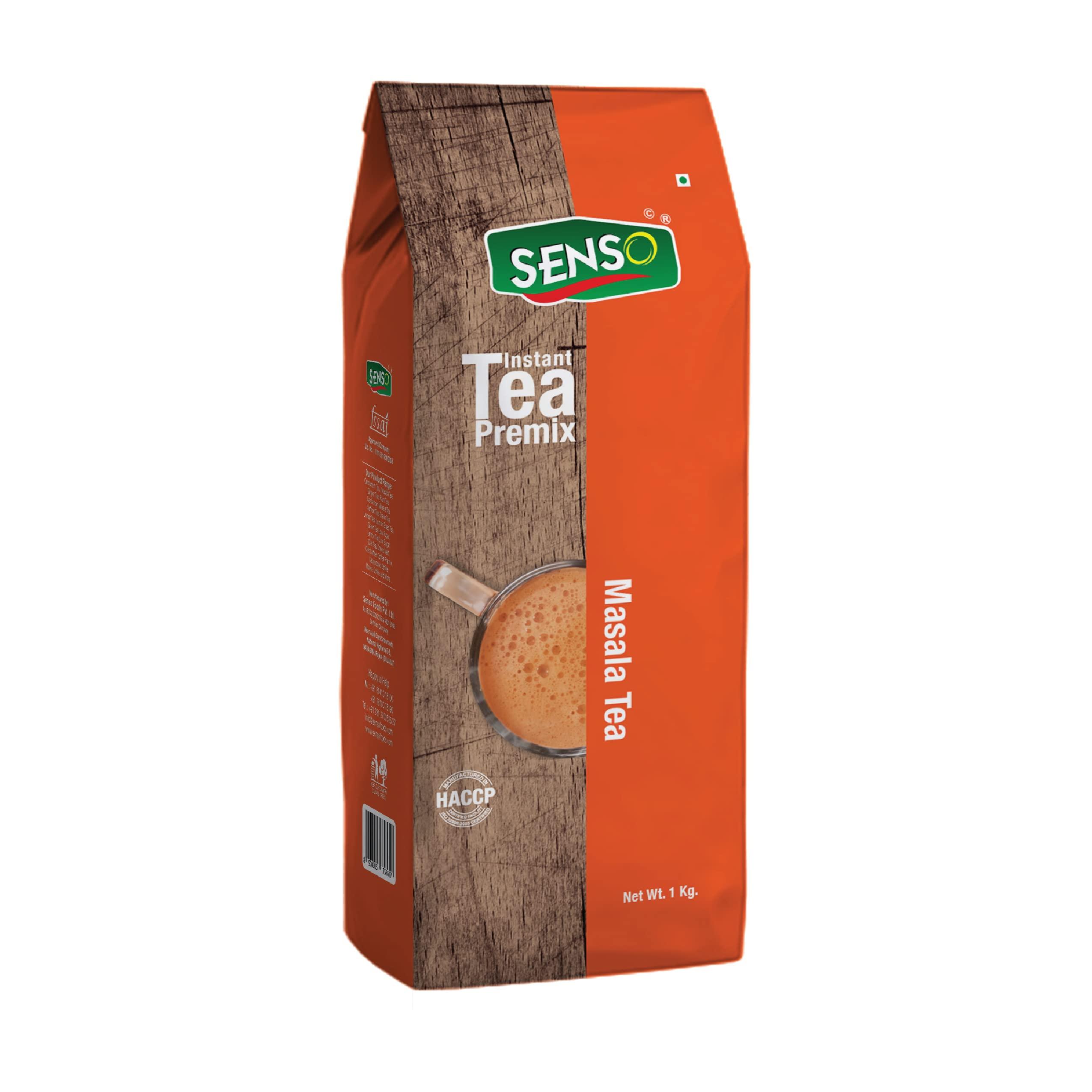 SENSO Senso Masala Chai Instant Tea Premix 1kg - Premium Chai with 100% Natural Spices | Strong Chai | Premium Powder | Desi Chai | Readymade Tea | Premix Tea Masala (Pack of 1)