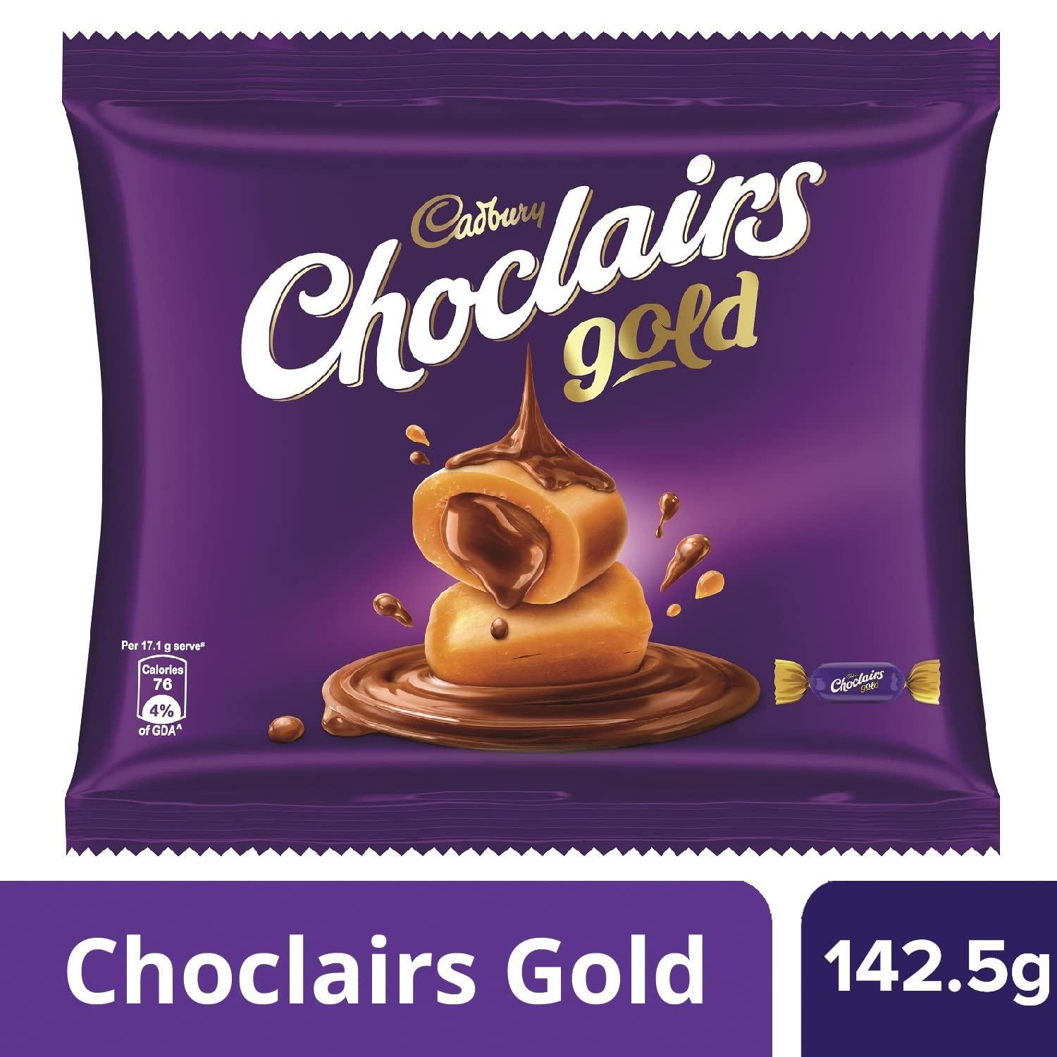 Cadbury Cadbury Choclairs Gold Candy (25 units * 5.7g each), 142.5g