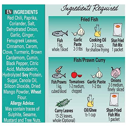 Shan Shan Fried Fish Masala, 1.76 oz  50 g, 6 Pack