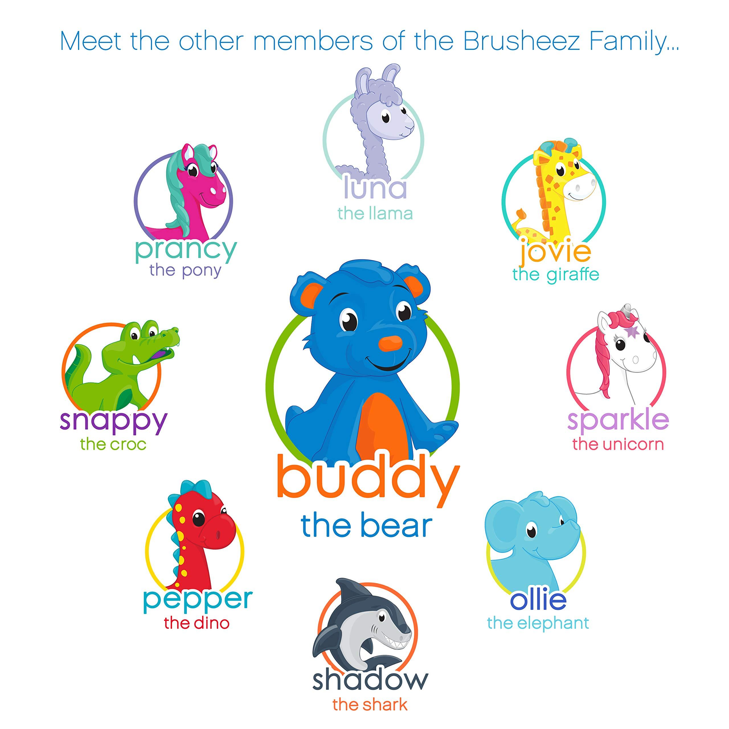 Brusheez Brusheez Electronic Toothbrush Replacement Brush Heads (Buddy the Bear)-2 Pack