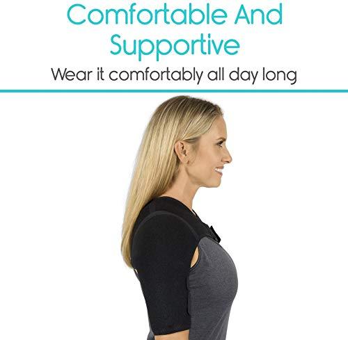 XClub Xclub Shoulder Brace & Rotator Cuff Support Brace for Men & Women, Shoulder Compression Sleeve with Pressure Pad is Ideal for Dislocated AC Joint, Labrum Tear & Frozen Shoulder Pain Relief.