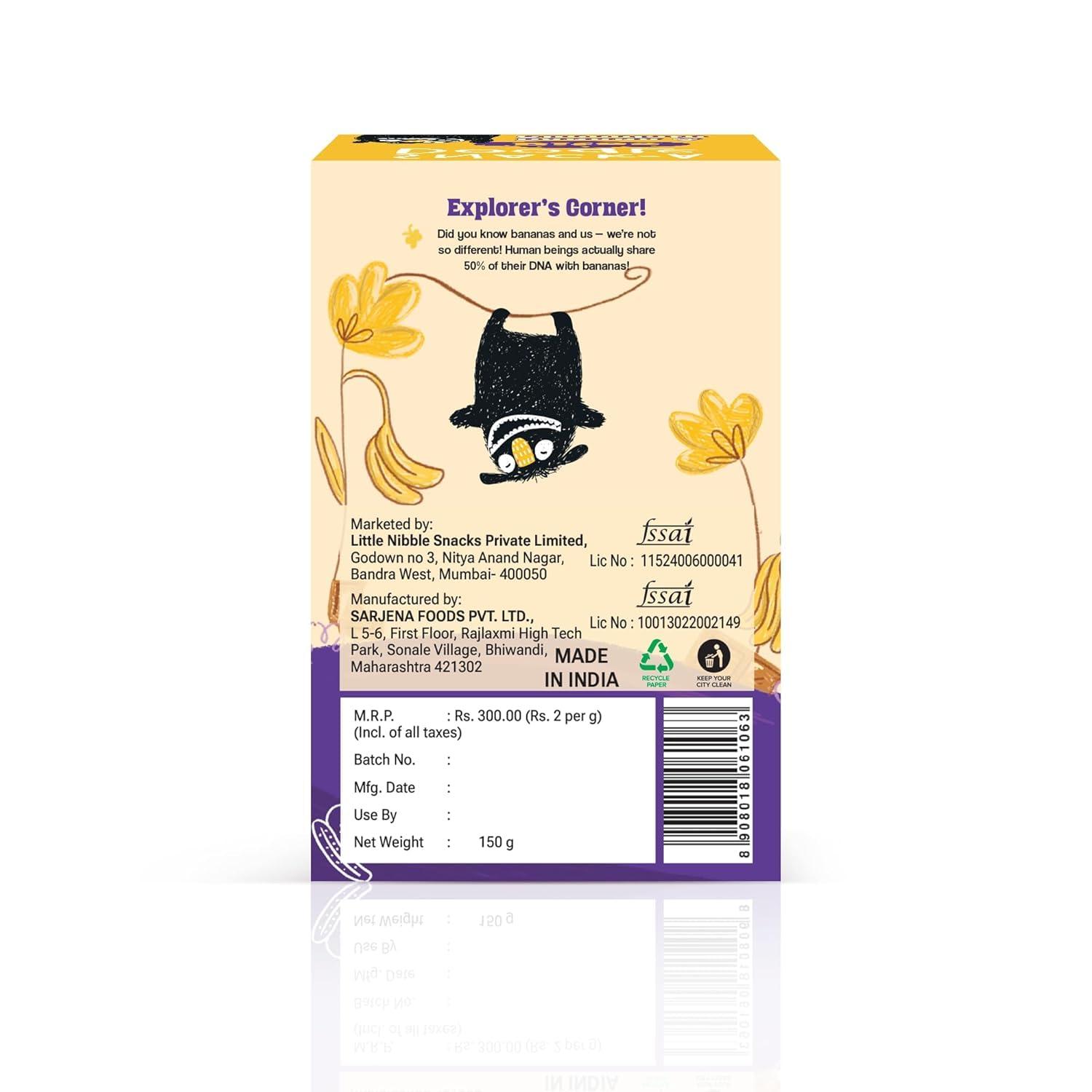 SNACK-A-DOODLE SNACK-A-DOODLE Banana Choco Chip Bites, Mango Pineapple & Strawberry Apple Bites I Healthy Snacks For Kids I 100% Natural I Perfect Snack for Tiifin I Travel Friendly I 150 grams