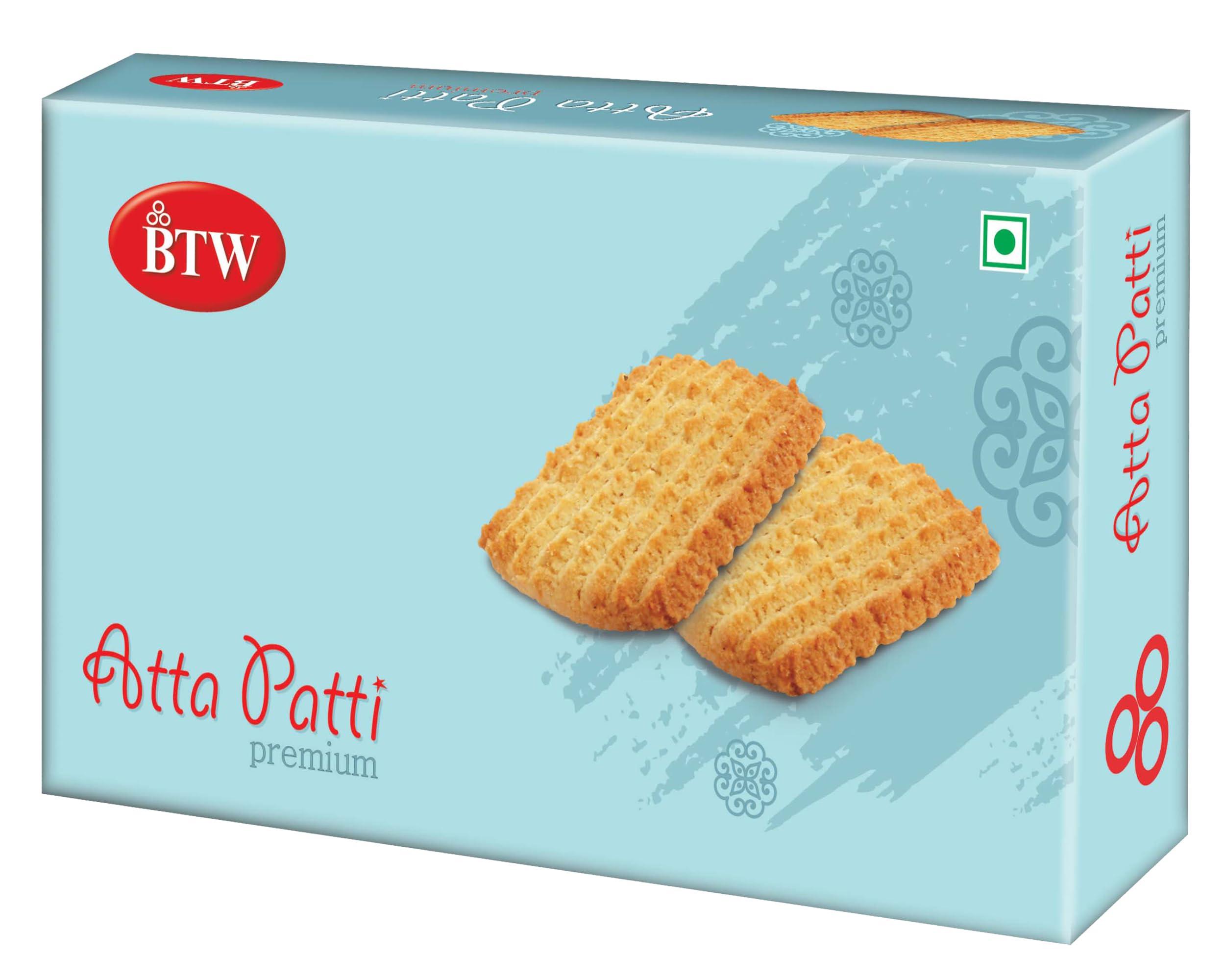 BTW BTW Atta Patti Premium Cookies 800g (400g X 2)