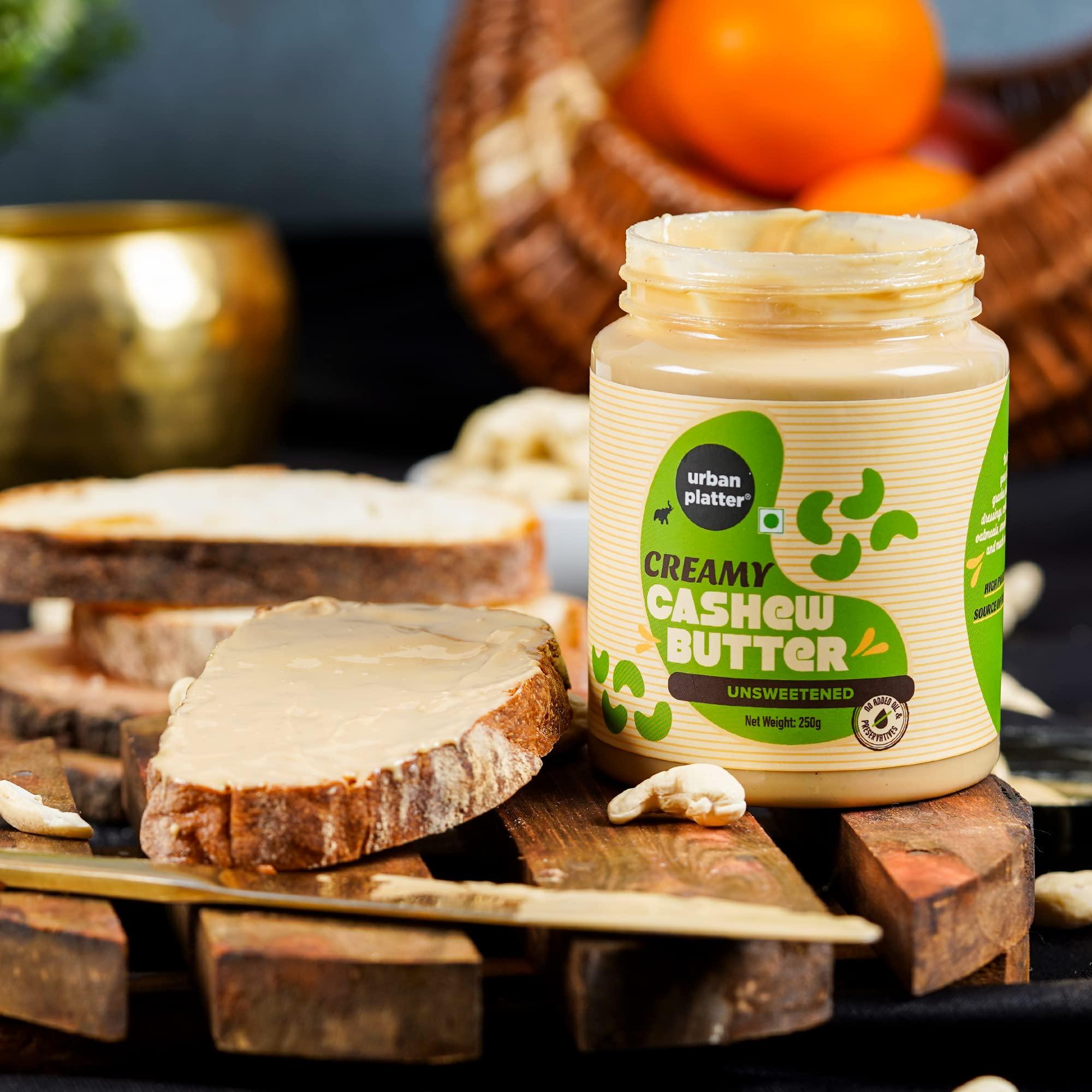 urban platter Urban Platter Cashew Butter, 250g [All Natural, No Hydrogenated oil, No preservatives]