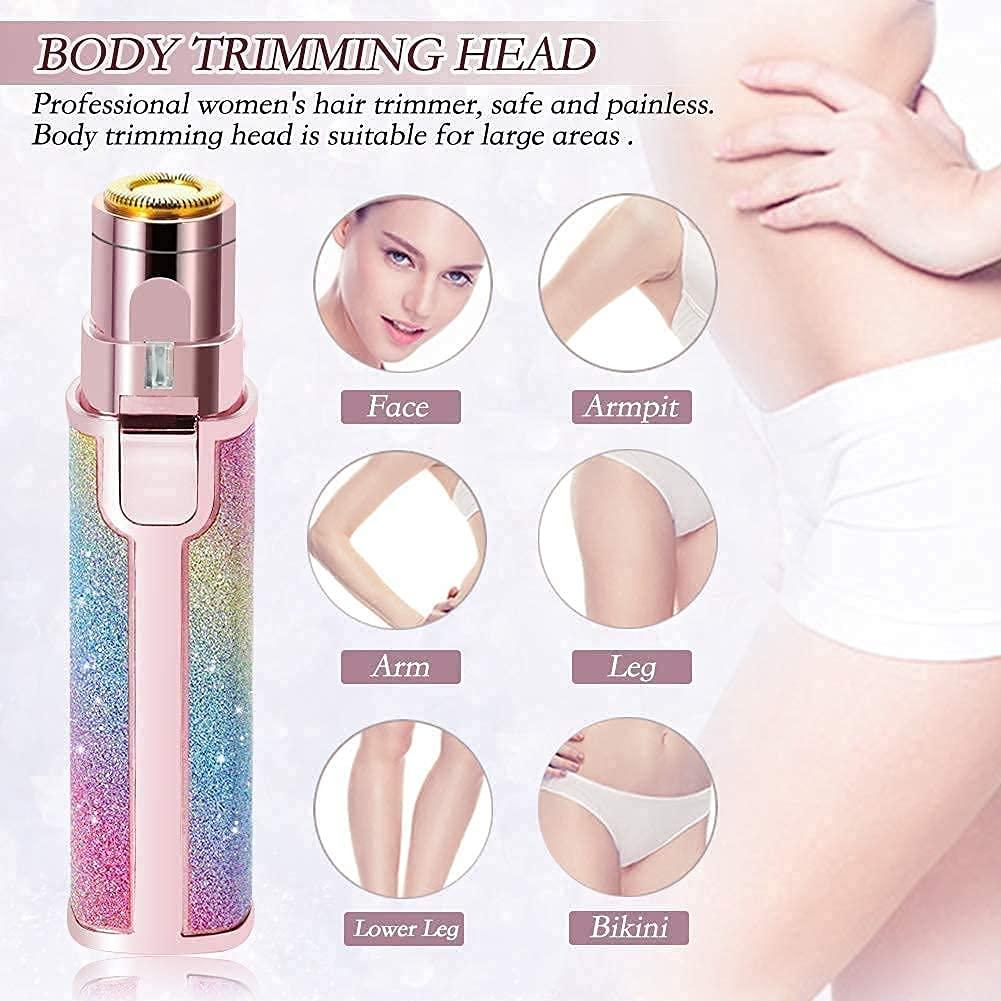 Generic ZARWAR Lipstick Shape Electronic Facial and Eyebrow Hair Remover Shaver For Women- Rechargeable With USB Cable 2 in 1 Eyebrow and Facial Hair Remover (MULTICOLOR) Wax (100 g)