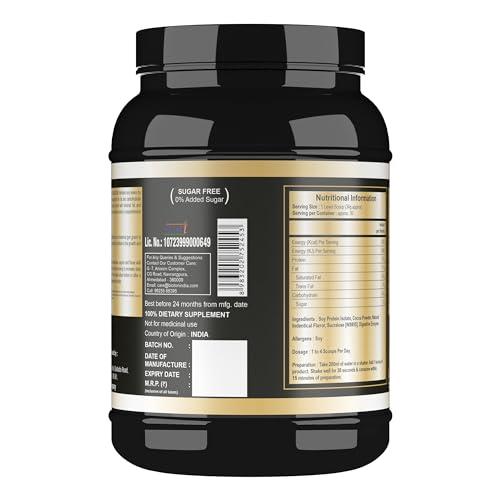 Bioton Bioton 100 % Soya Protein Isolate |1 Kg | Rich Chocolate | Lab Tested 31 Gm Protein Per Serving | Vegan Protein | For Daily Protein Intake, Muscle Growth & Recovery